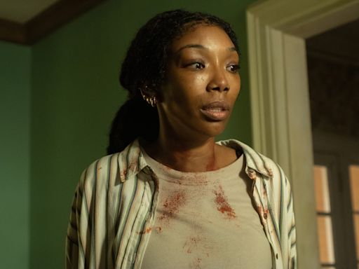 The shocking twist ending of Brandy's new A24 horror movie might not be what you think, says 'The Front Room' directors