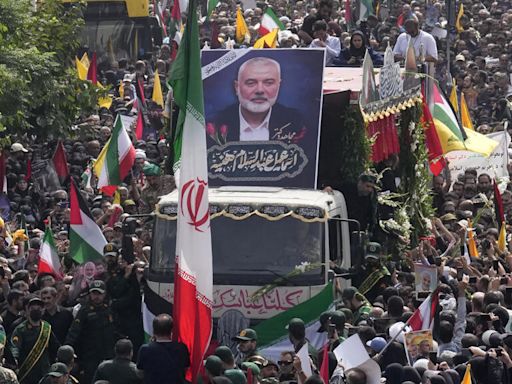 Iran calls for revenge at funeral of Hamas leader Ismail Haniyeh