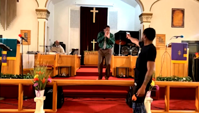 'God jammed the gun:' Video shows man attempt to shoot pastor during service at PA church