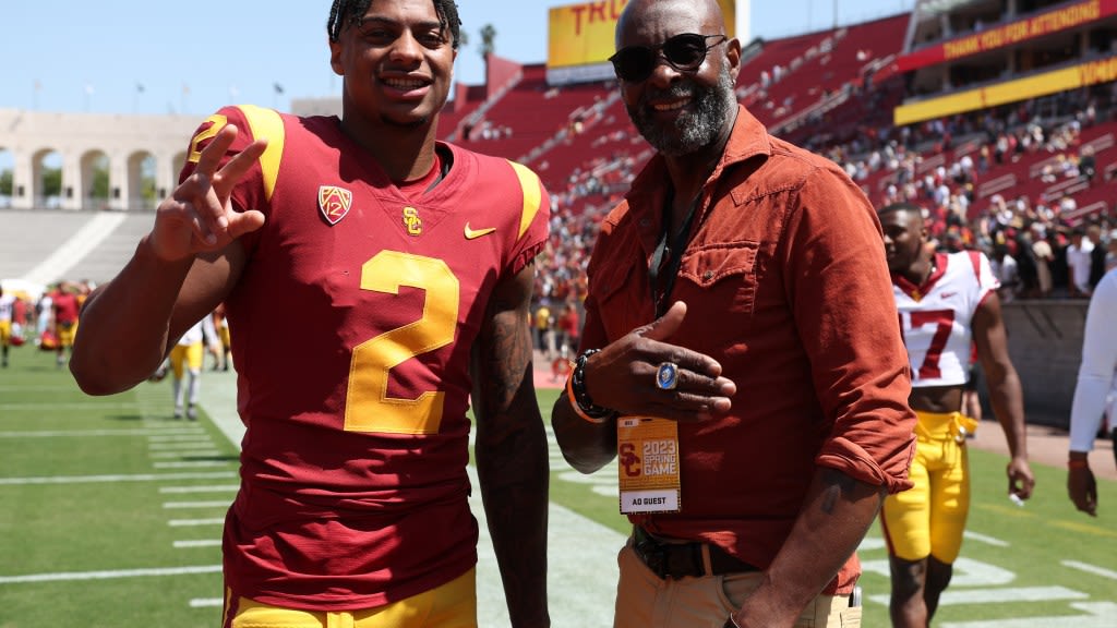 Jerry Rice speaks on Brenden Rice's draft slide: 'We have a lot of people to prove wrong'