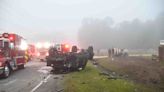 3 injured, 2 critically, when trucks collided amid heavy morning fog in Colleton County