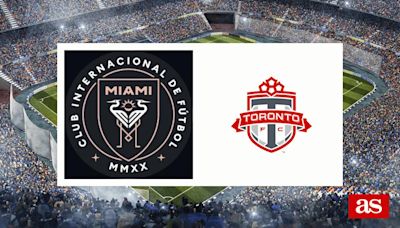 Inter Miami CF vs Toronto FC: estadísticas previas y datos en directo | MLS - Liga USA 2024