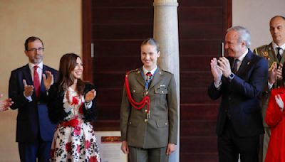 La princesa Leonor es homenajeada con la Medalla de las Cortes de Aragón