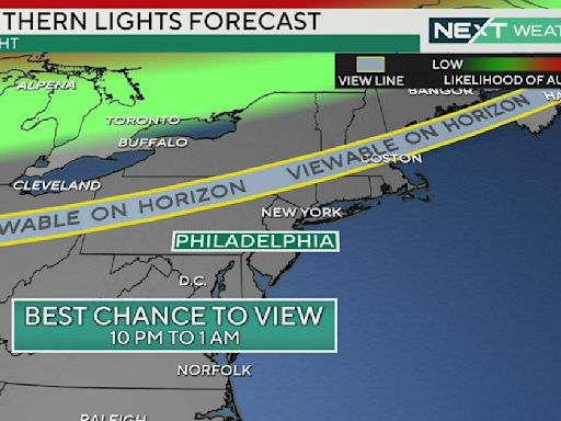 Northern lights could be visible around the Delaware Valley again Sunday: Best time to view