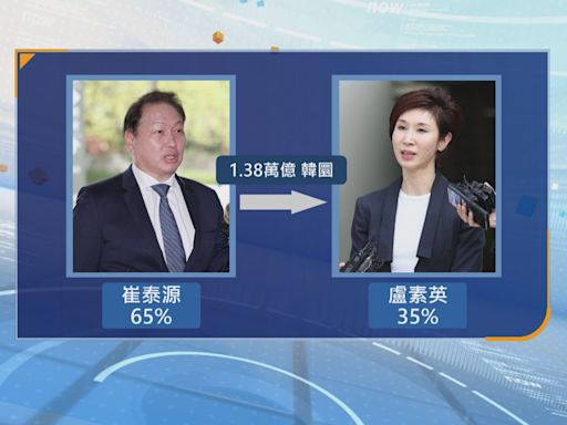 南韓SK集團會長離婚官司 盧泰愚女兒獲78億港元財產