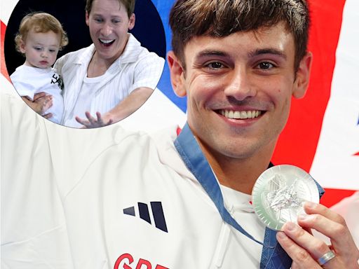 Tom Daley’s Son Phoenix Makes a Splash While Interrupting Diver After Olympic Medal Win - E! Online