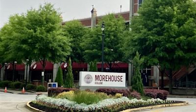 Morehouse students conduct protest ahead of Biden speech