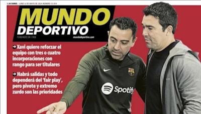 Los refuerzos de peso del Barça y Menotti, protagonistas de las portadas