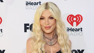 Tori Spelling Debuts Stomach Piercings She Got as a Gift From Her Kids