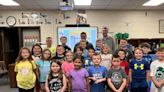Meteorologist Jacob Durham visits Midway Elementary School