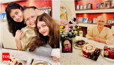 Aishwarya Rai Bachchan celebrates mother Brinda Rai's birthday with Aaradhya Bachchan, shares heartwarming photos | Hindi Movie News - Times of India