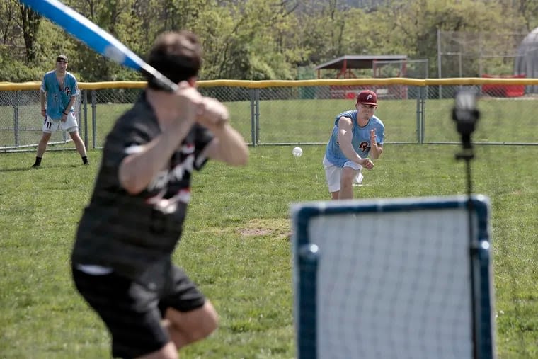 Welcome to Wiffle ball in Delco, where the pitchers throw 100 mph and a league bonds friends