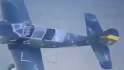 Ukraine pilots shooting down Vlad's drones with WW2 Spitfire-style planes