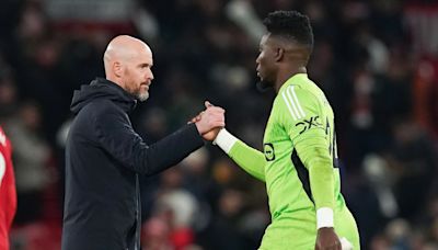 Andre Onana hails Erik ten Hag amid increased talk over Man Utd manager’s future