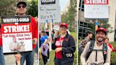 Writers Get Creative With Picket Signs: “Ted Sarandos Is An Herb” & “Let Them Drink Dom” – Update