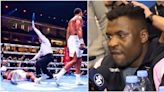 Francis Ngannou told his coach there was 'something wrong' hours before Anthony Joshua fight.