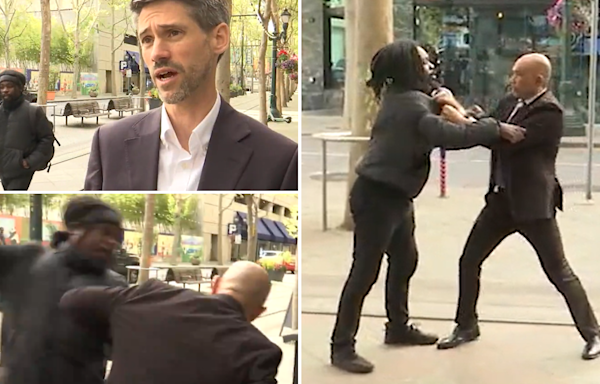 San Jose mayor's security guard assaulted during on-camera interview