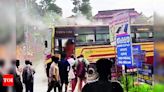 KSRTC bus fire incident: Passengers escape unharmed | Kochi News - Times of India