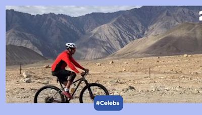 Farhan Akhtar enjoys cycling on his day off in Ladakh, motivates fans to keep going