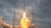 SpaceX launches 2 communications satellites, lands rocket at sea