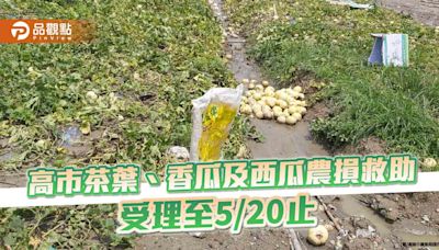 氣候不穩高雄茶葉、香瓜及西瓜受損 申請農損救助受理至5月20日止