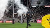 Watch: Navy Parachute Team makes grand entrance at Legion halftime show