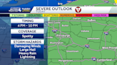 Severe Weather Alert Day: Isolated severe storms this afternoon