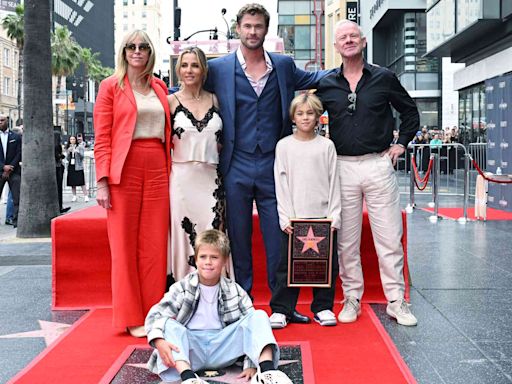 Chris Hemsworth and Wife Elsa Pataky Bring All Three of Their Kids to Hollywood Walk of Fame Ceremony