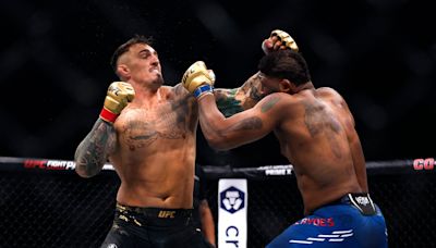 Tom Aspinall knocks out Curtis Blaydes but Leon Edwards loses title to Belal Muhammad at UFC 304