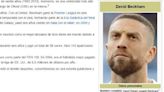 Argentina campeón del mundo: en el perfil de Wikipedia de David Beckham pusieron una foto de Alejandro “Papu” Gómez