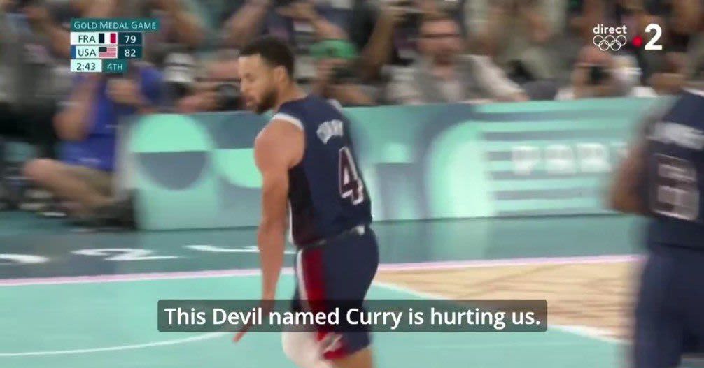 Stephen Curry tortured French announcers with Olympics takeover