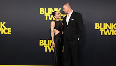 Zoe Kravitz And Channing Tatum Drip Heart Eye Goo At The L.A. Premiere Of 'Blink Twice'