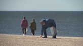 At Lake Michigan beach clean ups, what do volunteers find?