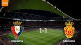 Osasuna y Mallorca se reparten los puntos tras su empate a uno