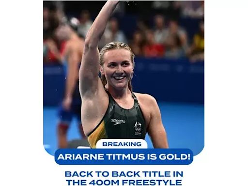 奧運游泳》女子400自世紀對決 澳洲泳將蒂特姆斯完成二連霸