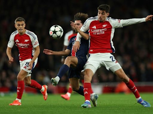 Arsenal beat PSG in Champions League duel, Dortmund hit Celtic for seven