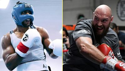 Anthony Joshua gave Tyson Fury a 'beating' during early sparring session