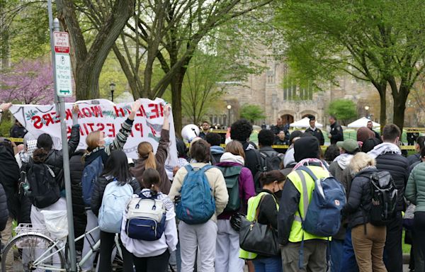 Yale pro-Palestine protesters told to leave or face 'emergency suspension'