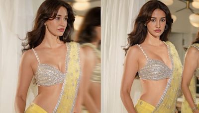 Sexy! Disha Patani Flaunts Cleavage As She Poses in Racy Bralette & Saree, Check Out Her Hot Pics - News18