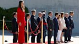 La Princesa Leonor, despedida con honores por primera vez en Barajas