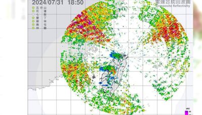 台灣上空驚見「圓形結界」！網驚：領域展開了 氣象署緊急關閉雷達