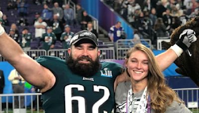 Jason Kelce and His Wife Kylie Cheer for Team USA During Field Hockey Game at 2024 Paris Olympics
