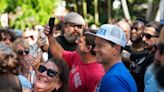 Celebrity Mark Wahlberg helps victims of Maui wildfires at Rocco's Tacos event in Delray