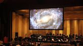 Jacobs School of Music Concert Orchestra illuminates IU Auditorium on evening of the eclipse