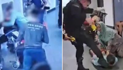 Second cop probed over airport brawl video that saw man 'kicked' in head