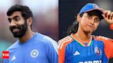 Jasprit Bumrah, Smriti Mandhana named as ICC players of the month for June | Cricket News - Times of India