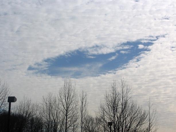 Watch: Unusual 'hole punch cloud' spotted over Vermont and New York