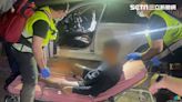 快訊／打輪胎誤傷！三峽男開車衝撞警員 反遭開槍打中雙腿