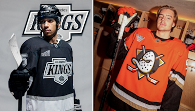 Ducks bring back classic logo and Kings embrace Gretzky era as teams unveil new looks