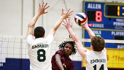 Resilient Whitehall boys volleyball finishes Emmaus in 60-point 4th set during EPC semis